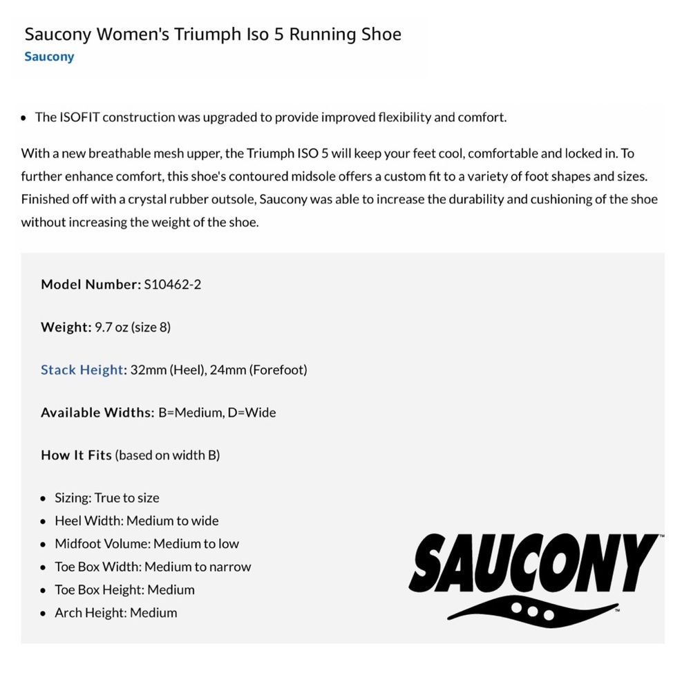 Saucony Women’s Triumph ISO 5 Running Shoes Blue - Picture 2 of 13